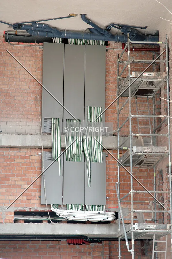 Close-up of the electrical system