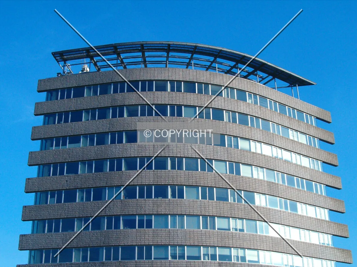 Top of the building as seen from Julianalaan