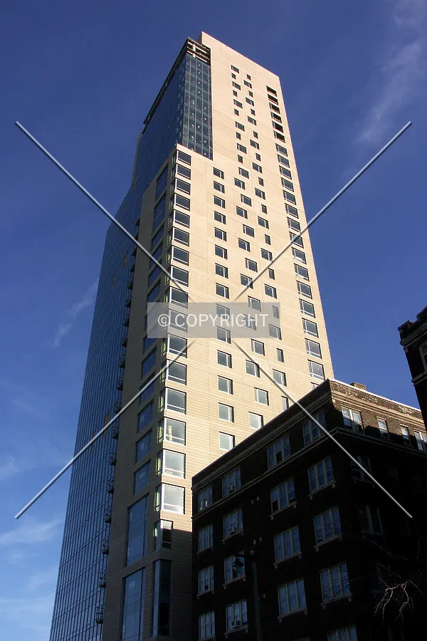 Looking up from the northwest