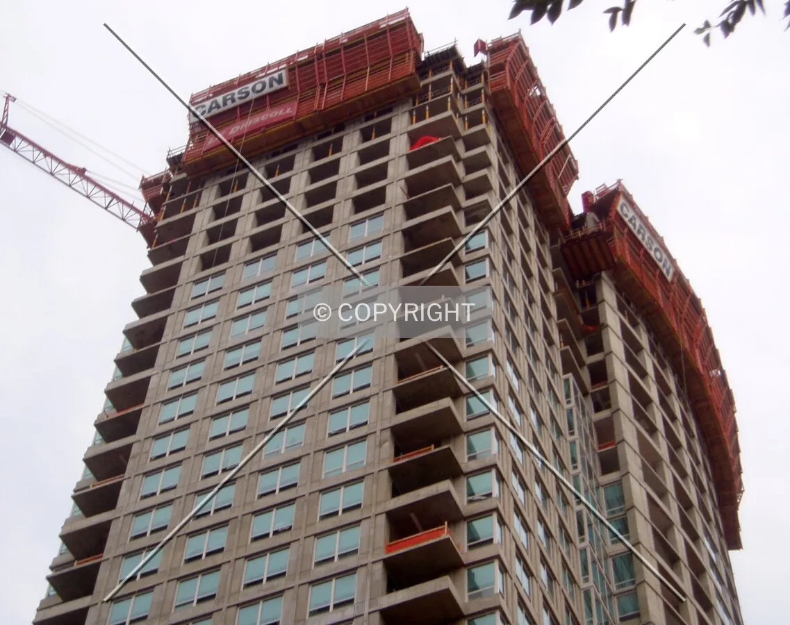 The top from the northwest on Eighth Street