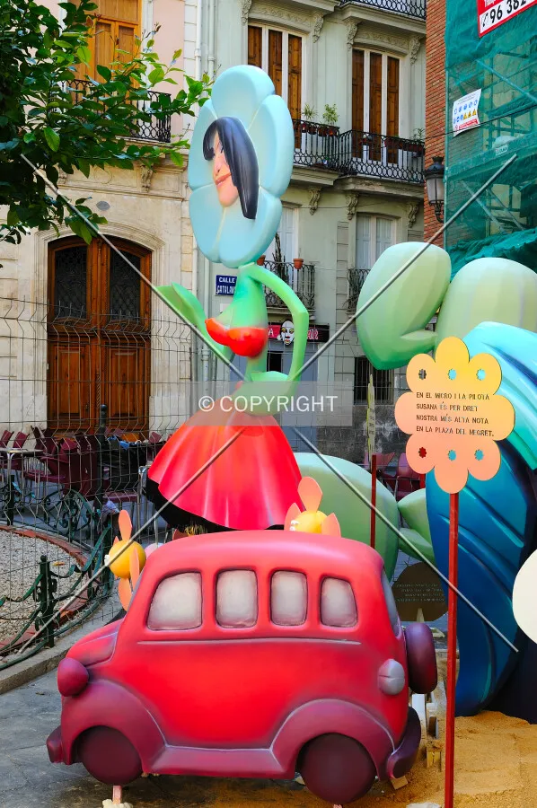 Ninot in the streets of Valencia