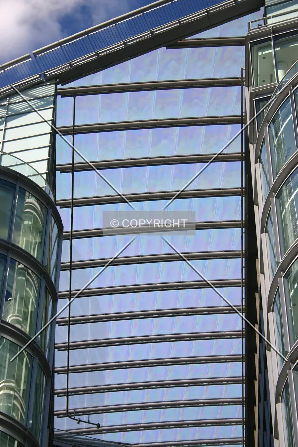 Looking up through the atrium from Victoria Street