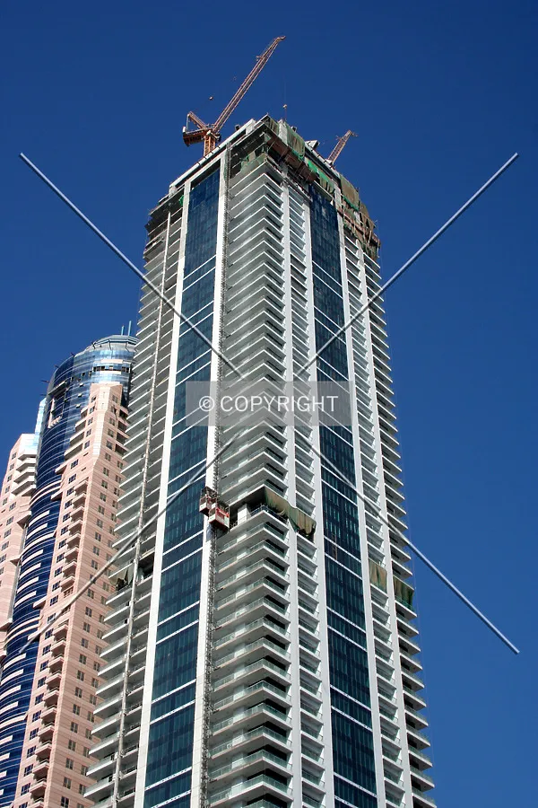 Looking up from the base