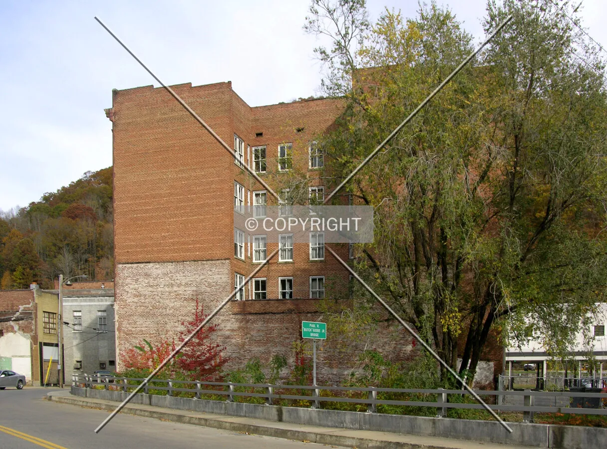 From across Guyandotte Street to the west