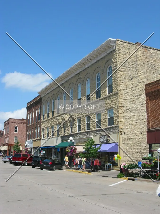 View to the north across Bush Street