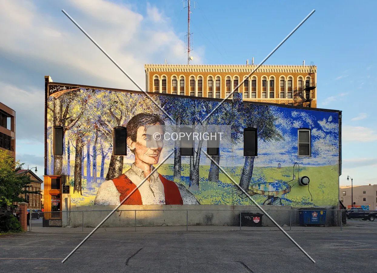 Mural on the north facade; June 23, 2020