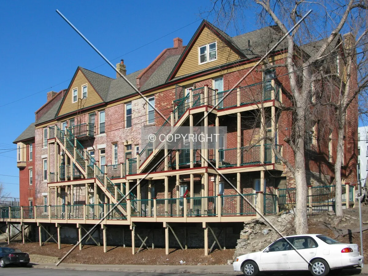 View to the north from 2nd Street SE