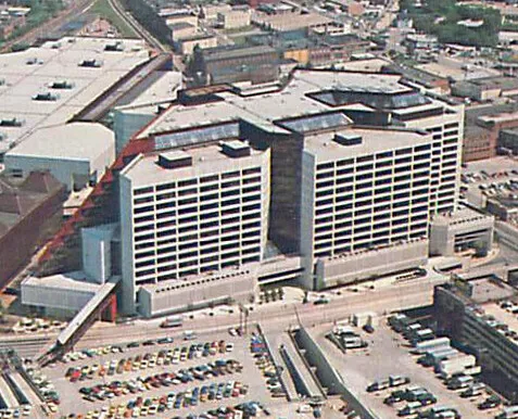 Vintage view from the southeast