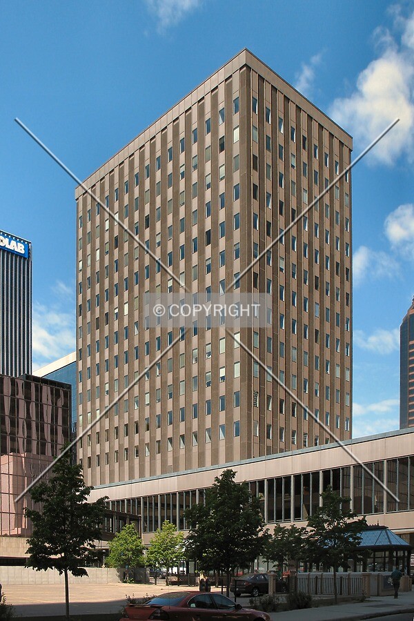 View to the northwest across Minnesota/East 5th Streets