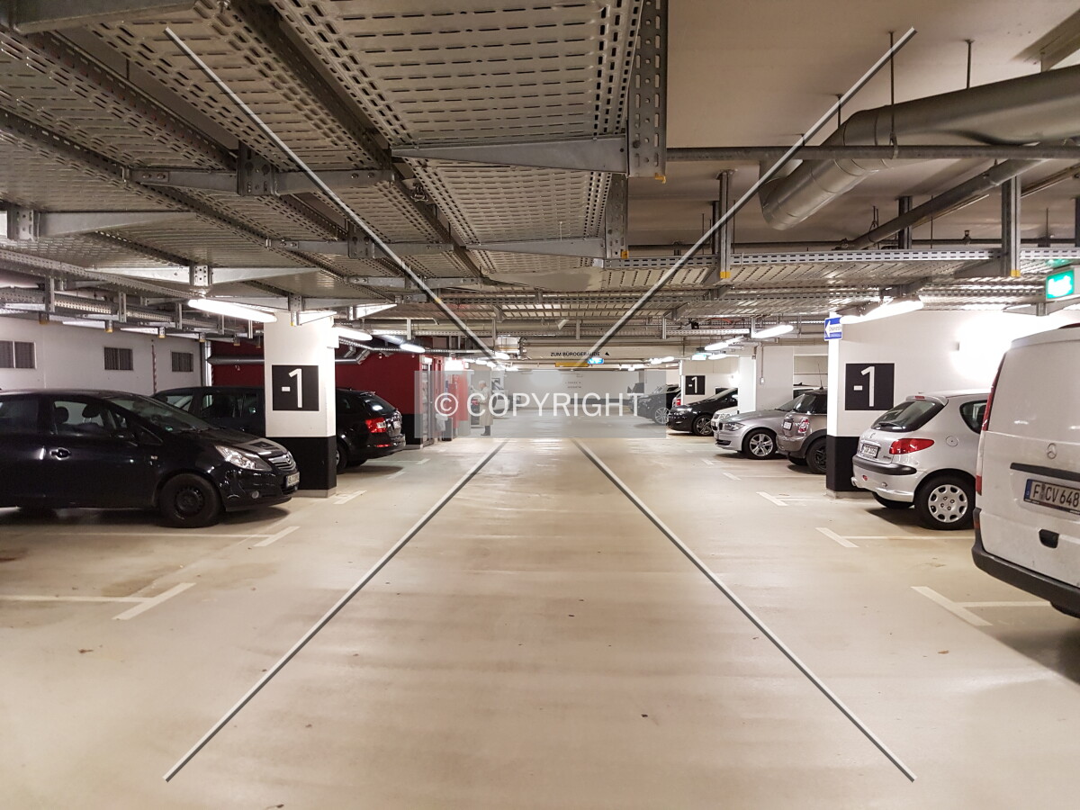 The underground car park of Baseler Arkaden