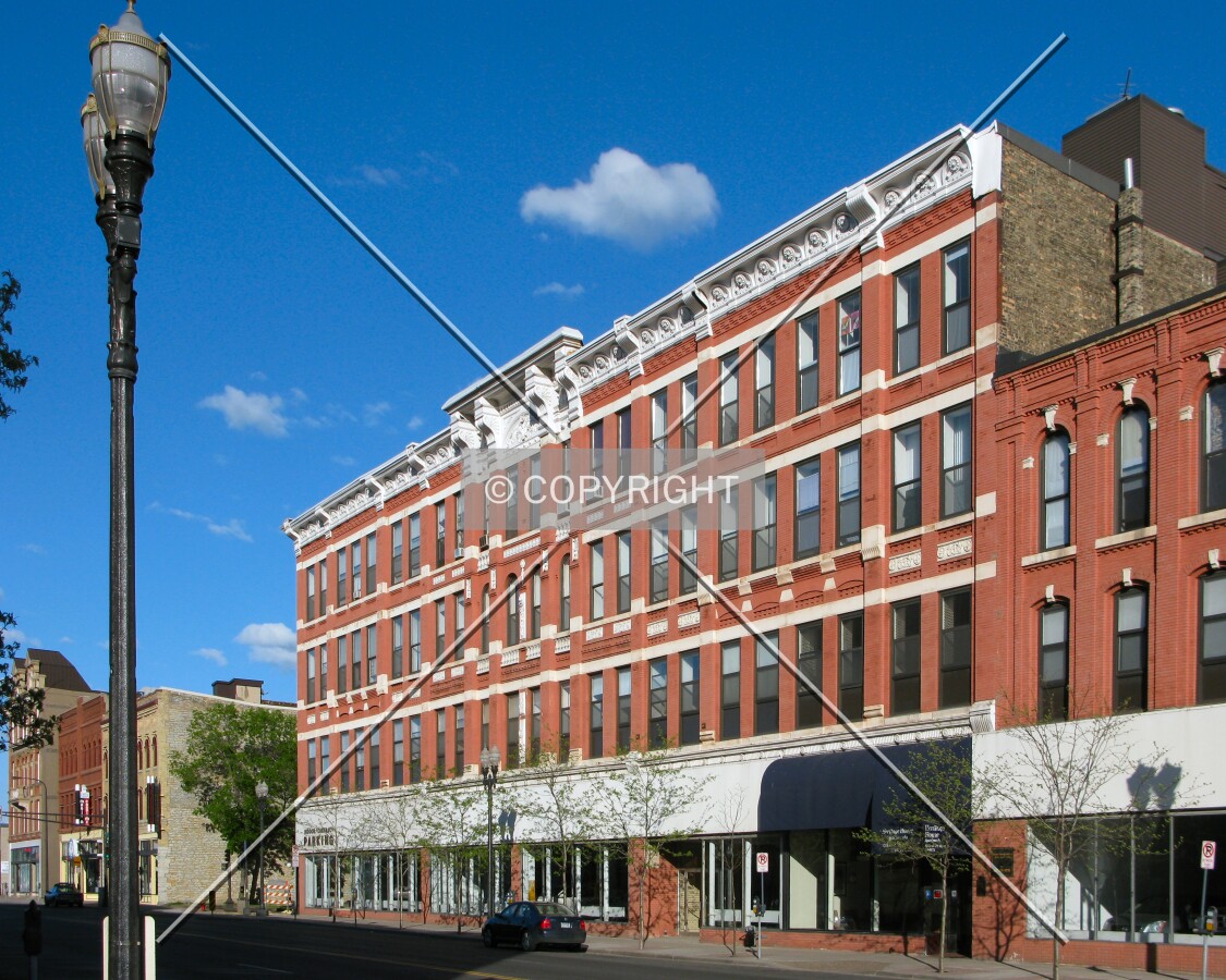 View to the east across East 7th Street