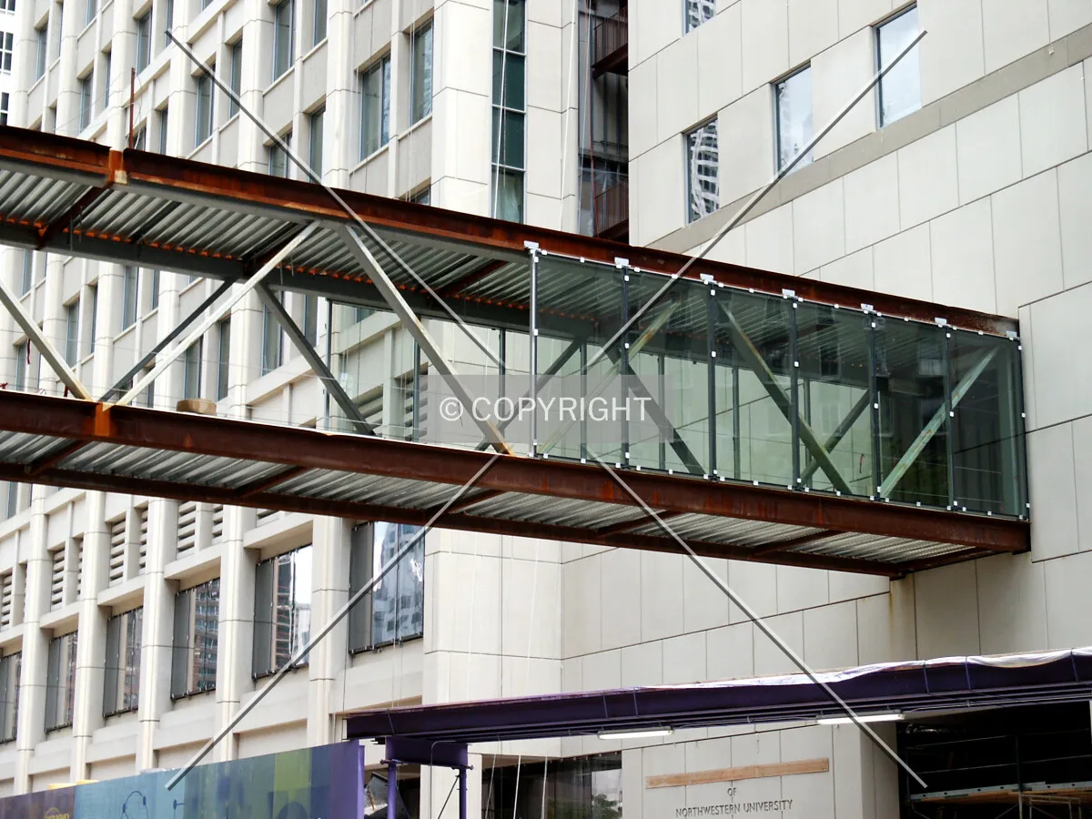 Skywalk over Fairbanks Court