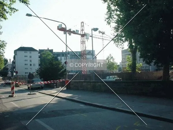 Construction site as seen to the west