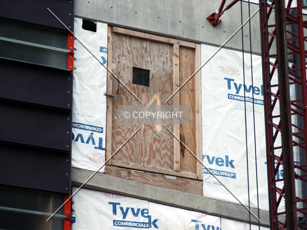 Fourth floor doorway to the hoist