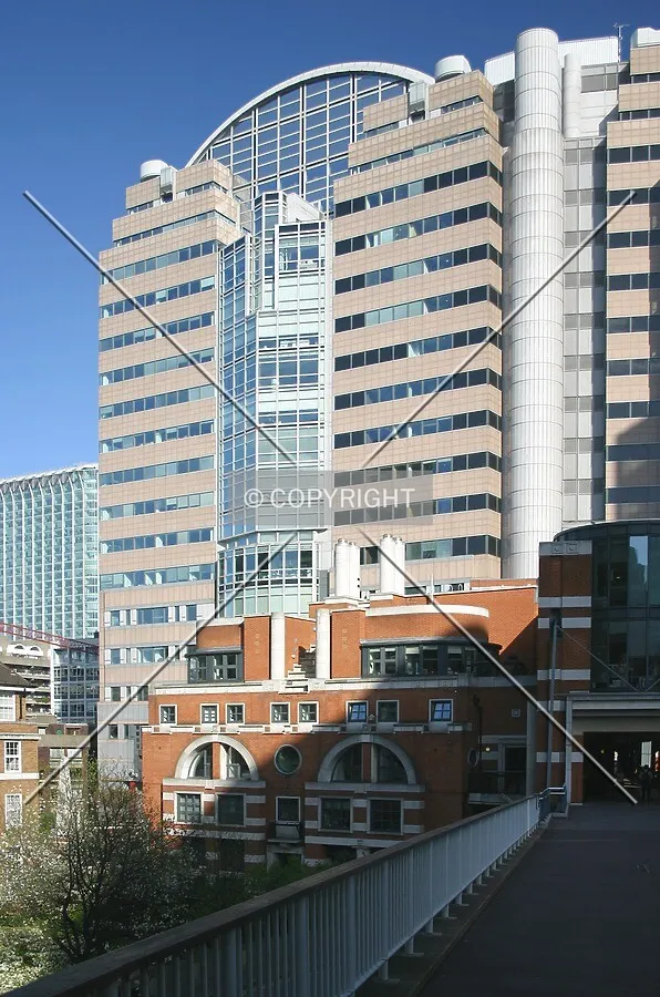 Partial view east from a London Wall highwalk