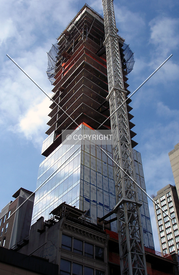 Looking up the northeast side