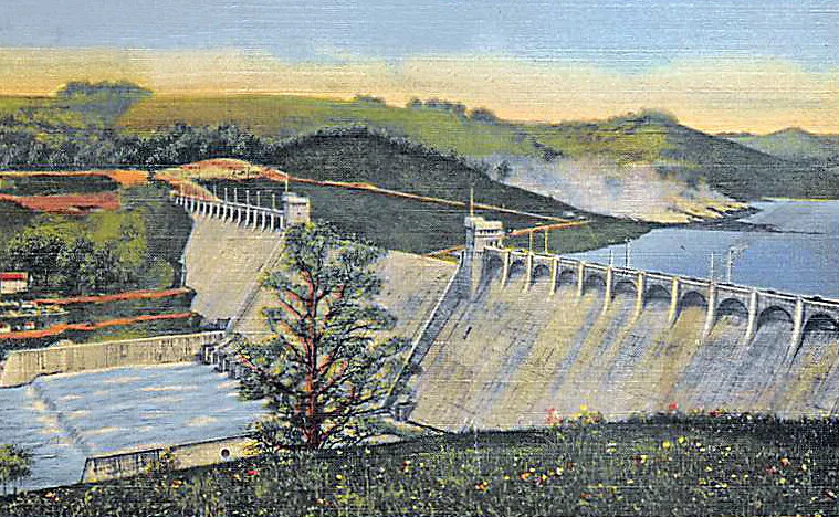 Vintage view from the northwest
