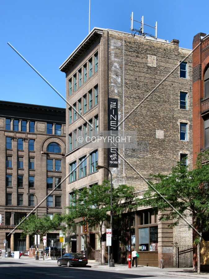 View to the southwest along 1st Avenue North