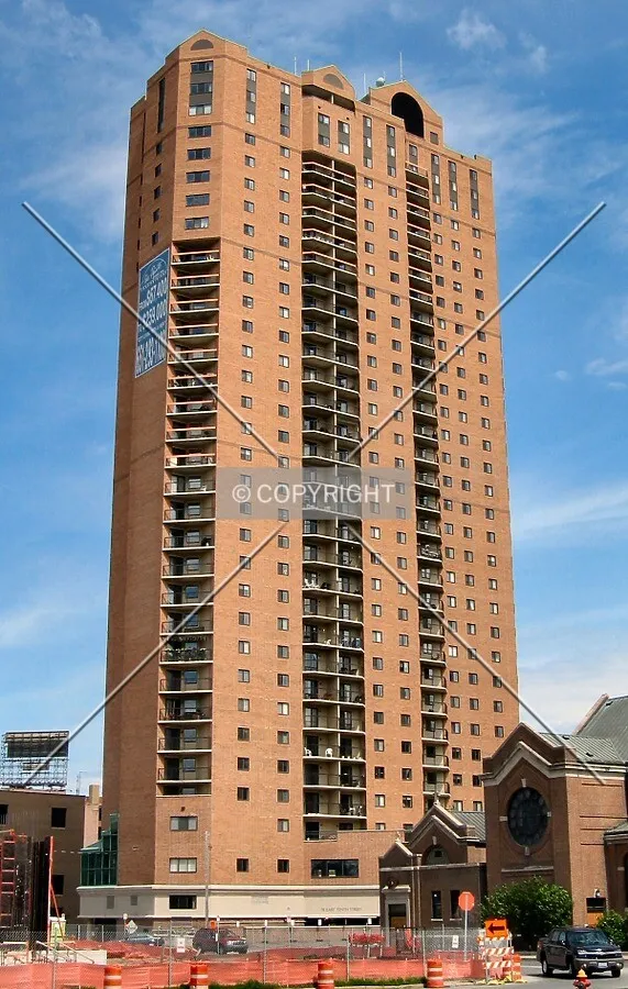 View to the east from Cedar Street