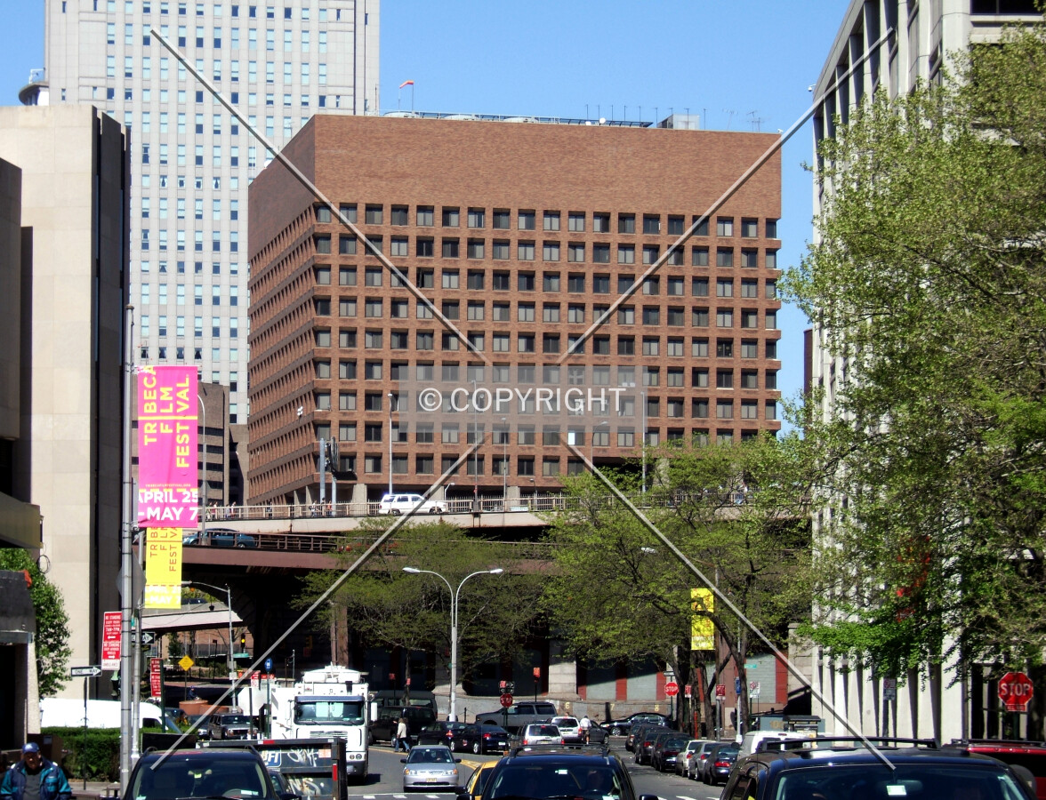 View from the southwest along Gold Street