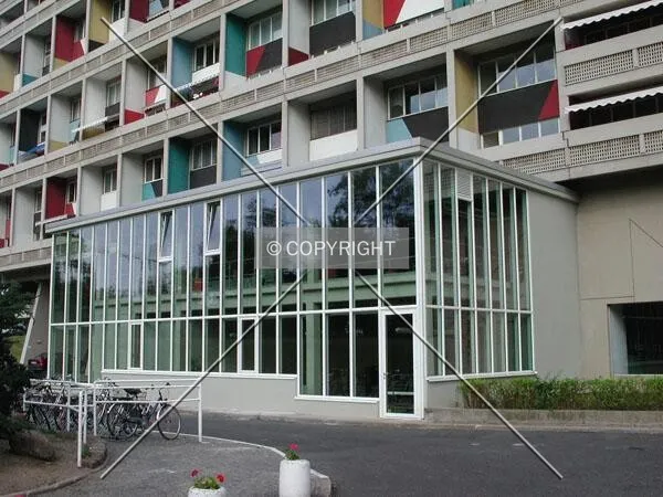 Front entrance of building
