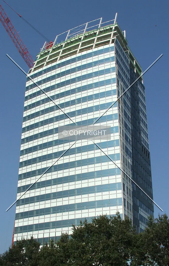 Looking up from the south