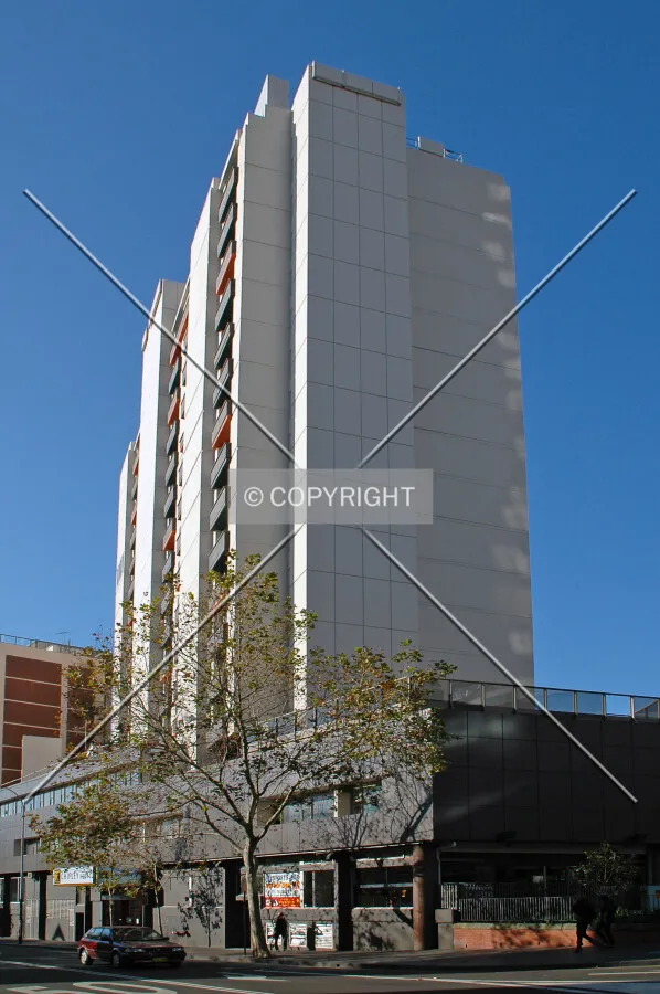 Looking up the south side