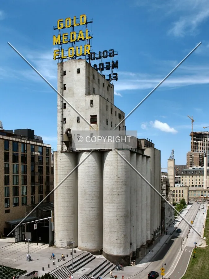 Full elevation from the Upper Terrace of the Endless Bridge at the Guthrie Theater
