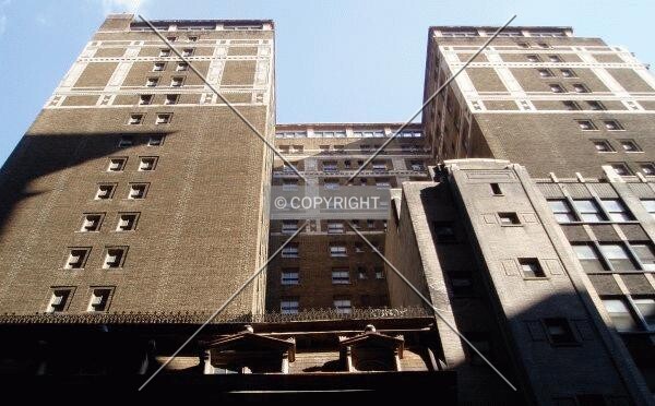 The west side from below on 13th Street