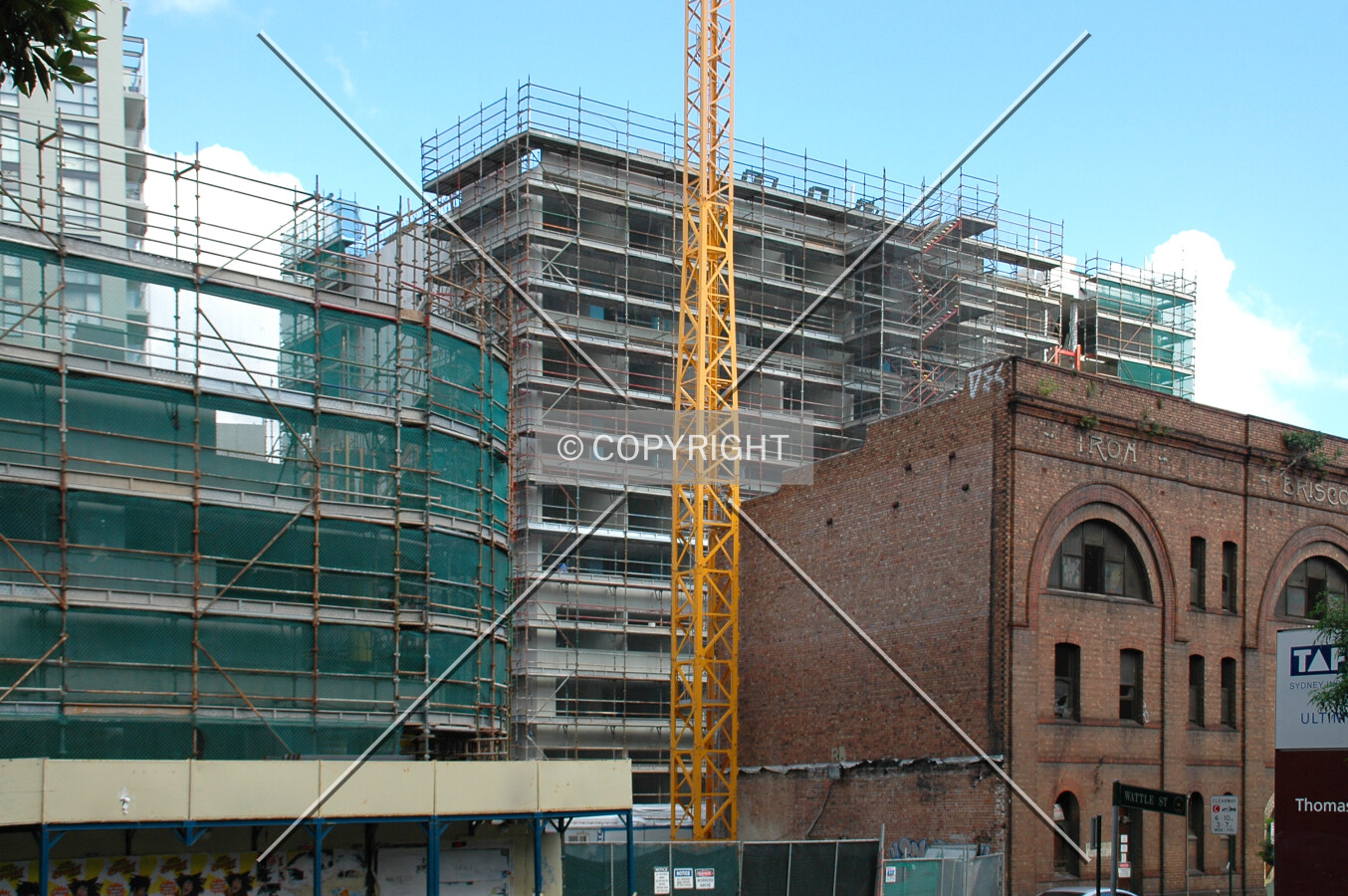 As seen from Wattle Street