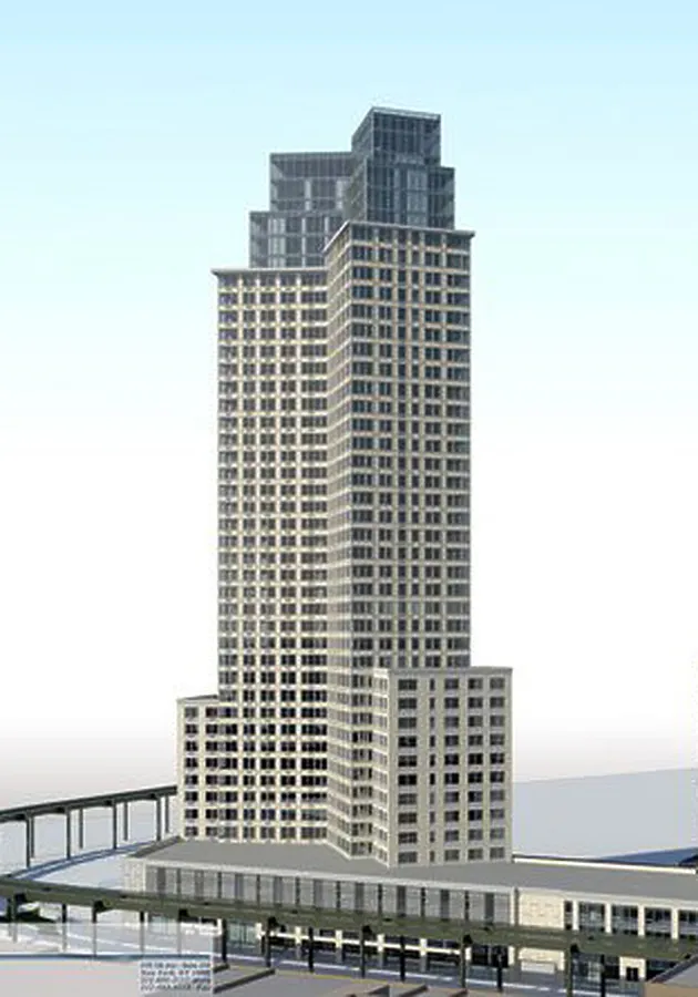 View from the northeast