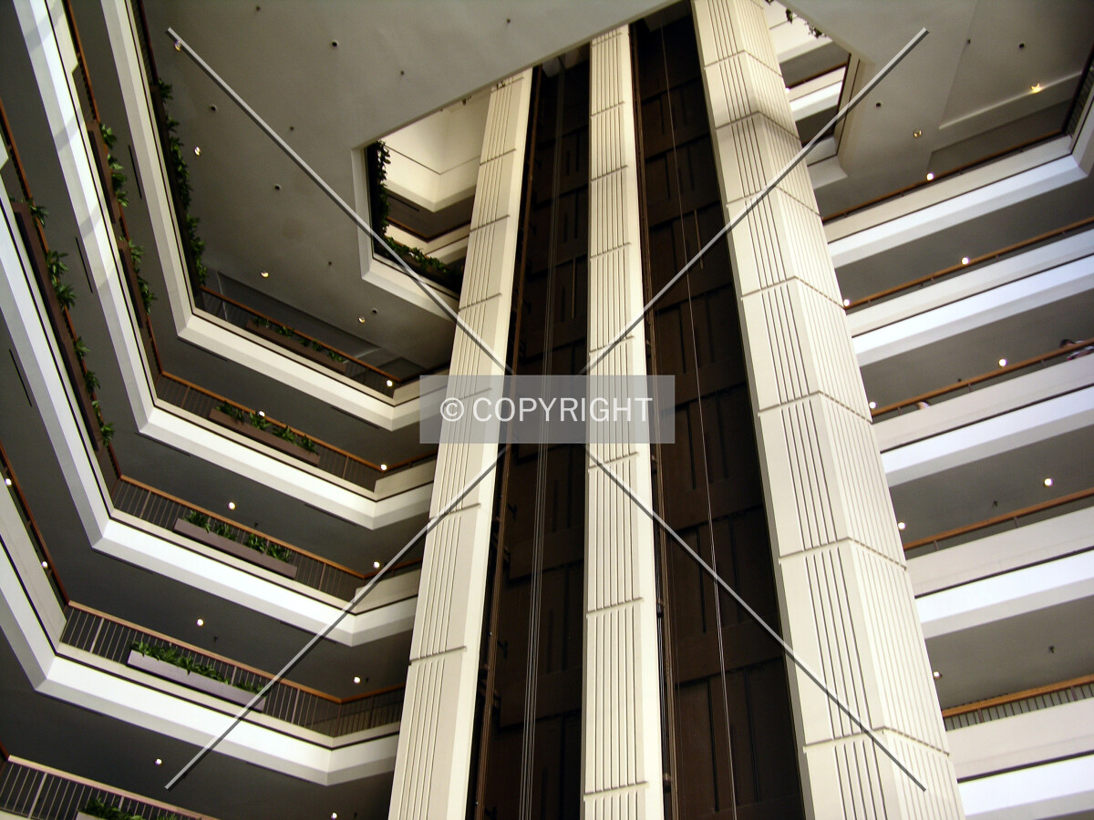 Looking up from the 19th floor
