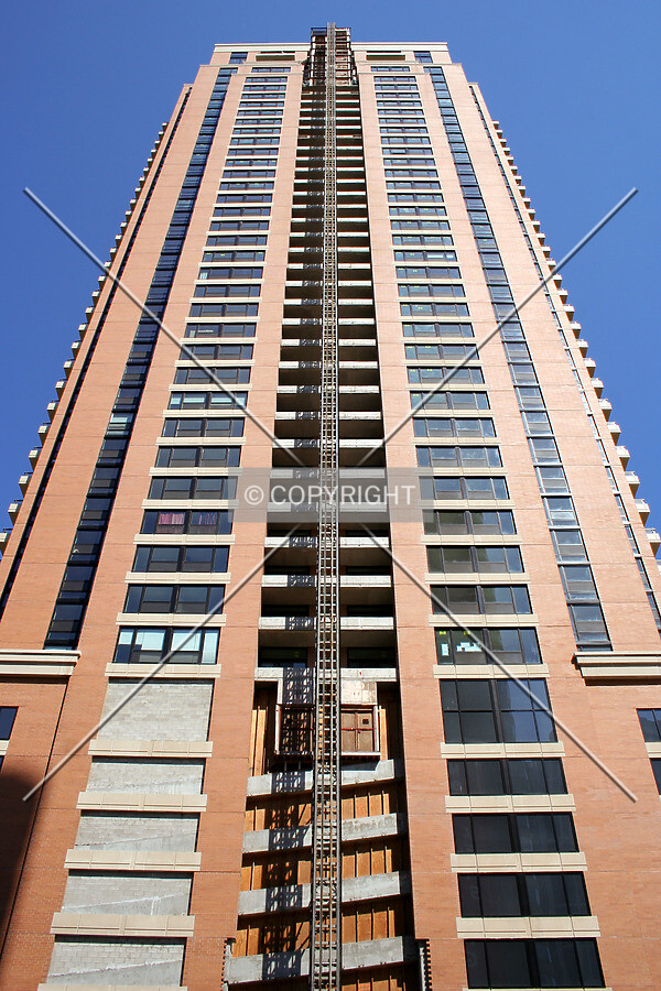 Looking up the south side