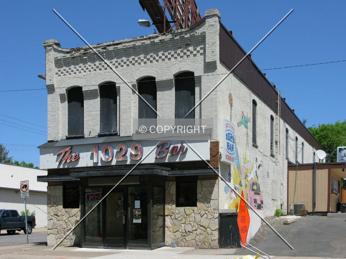 View to the northeast across Marshall Street NE