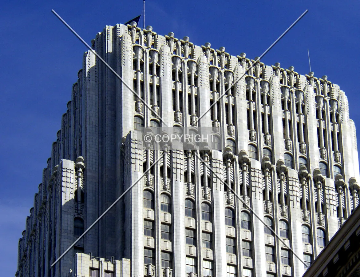Detail of the upper floors on the western side