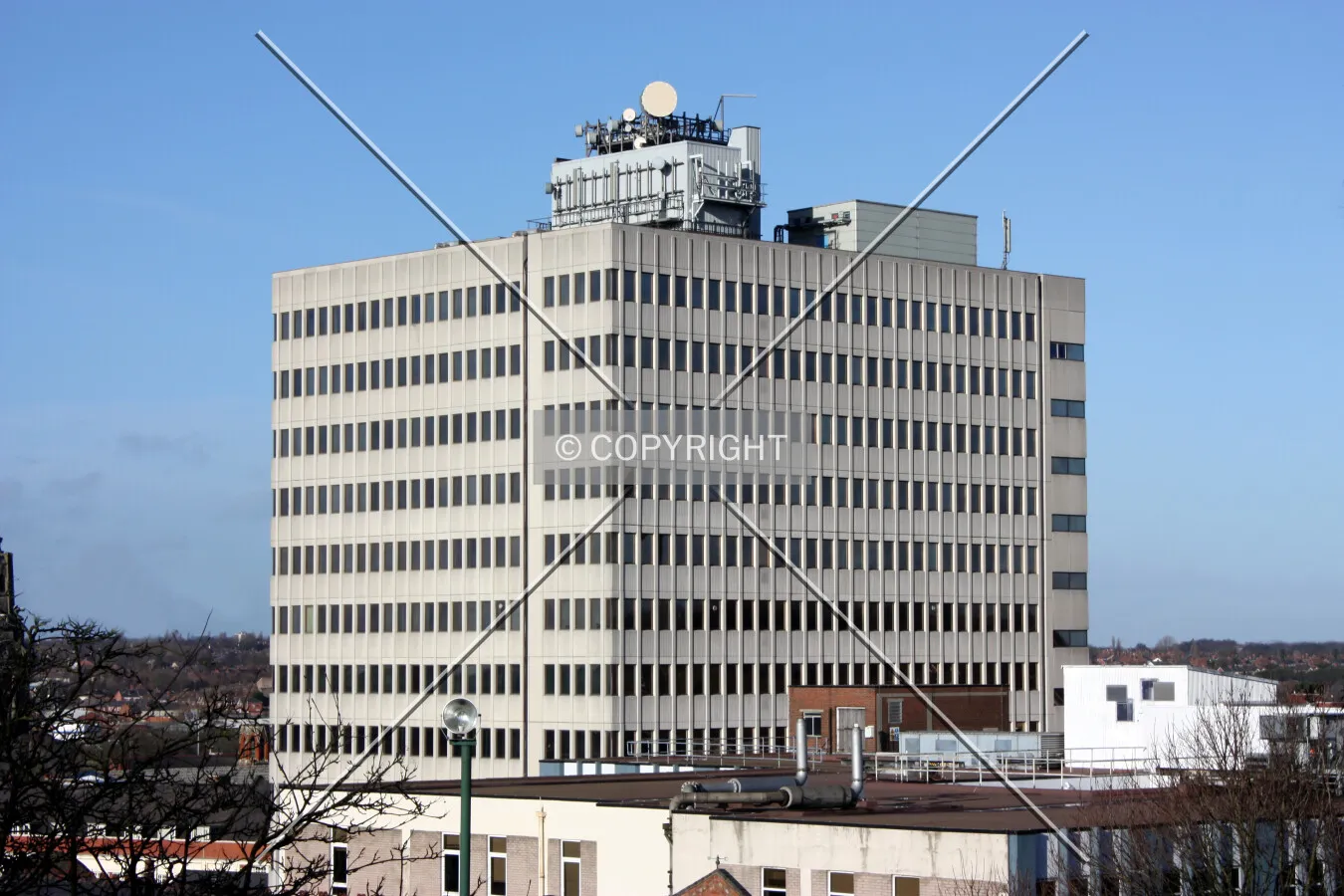 Looking north
