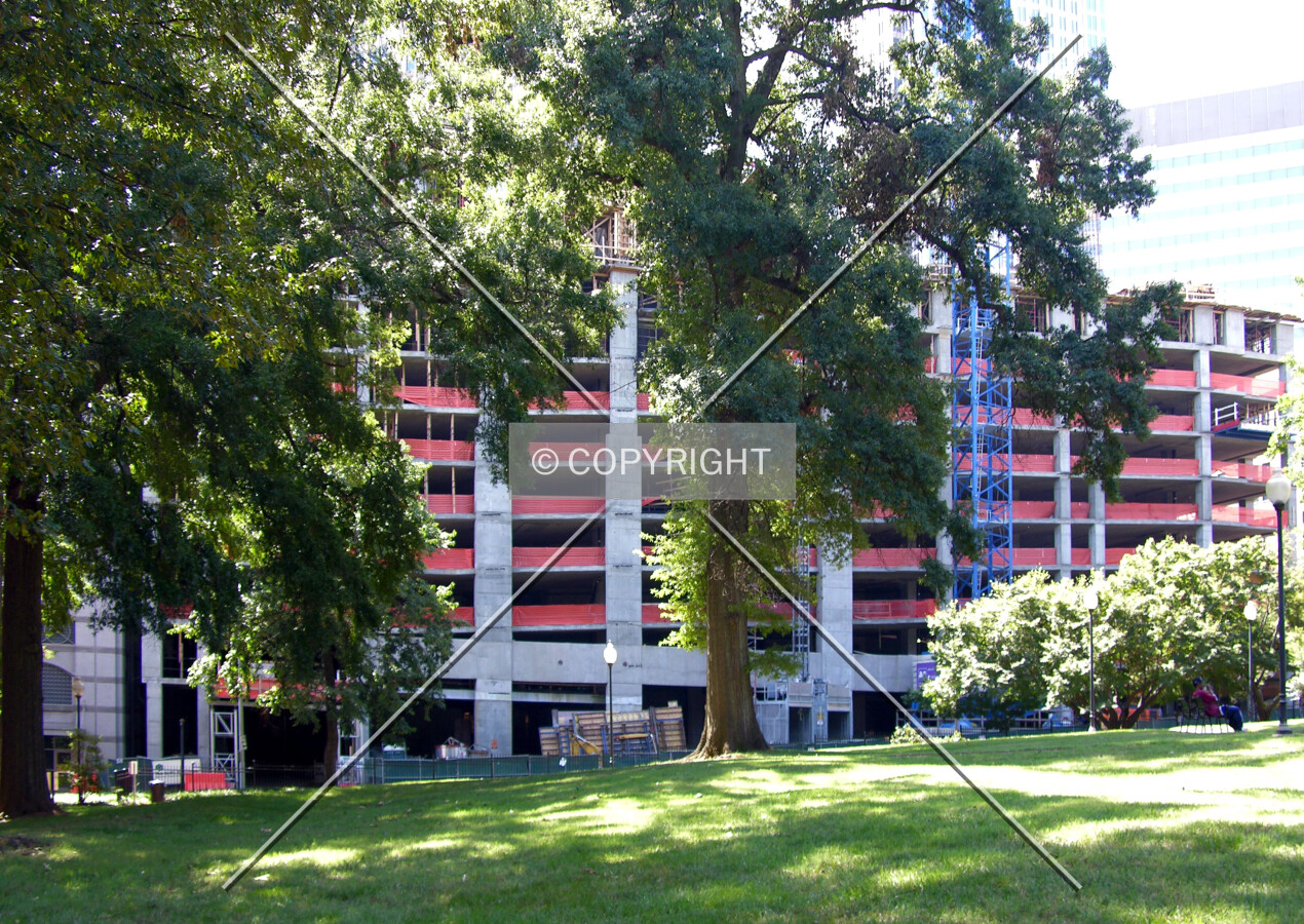 From the west across Settlers Park