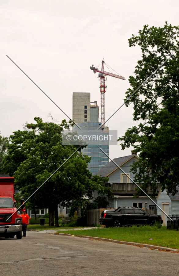 Looking north from Lafayette Street