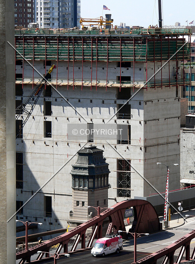 View to the northwest from the Transportation Center parking garage