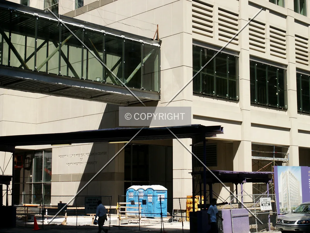 Lower southwest corner and skywalk