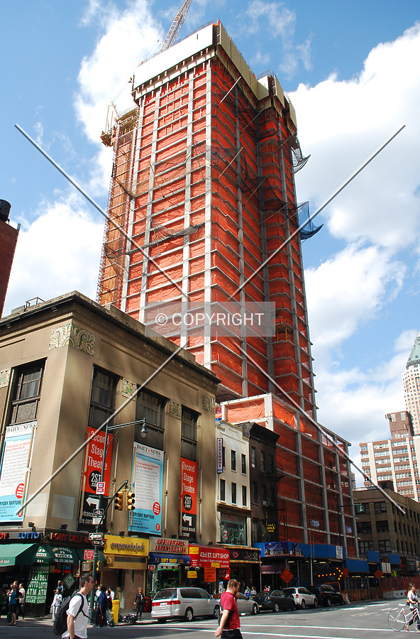 Looking up from 8th Avenue towards the north
