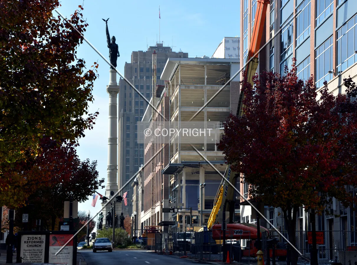 View from the northeast on Hamilton Street
