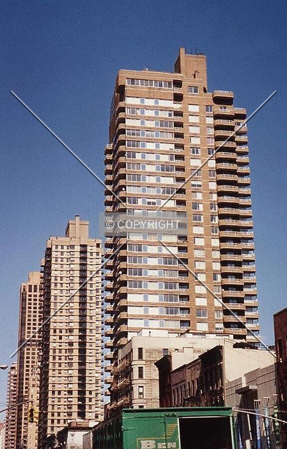 View from south along 1st Avenue