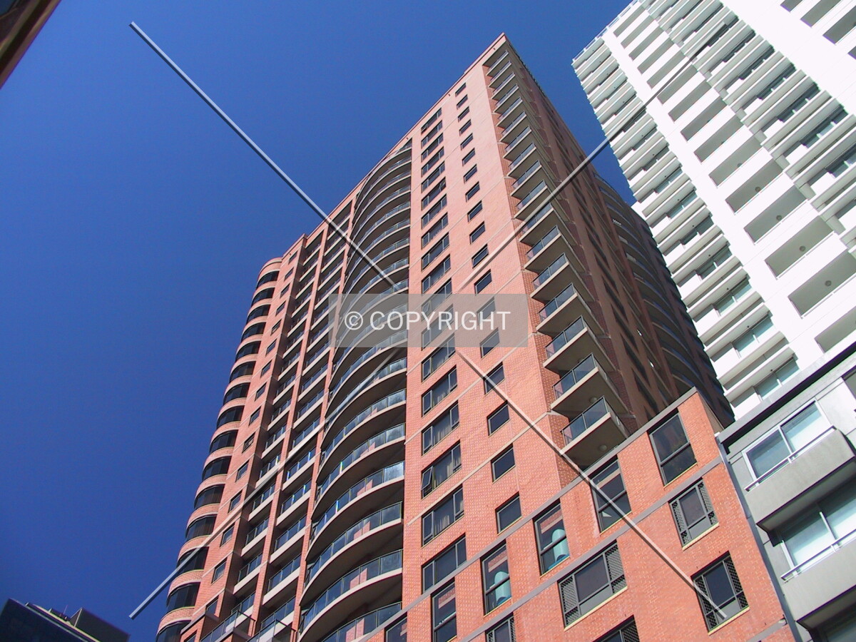 Looking up from Bathurst Street