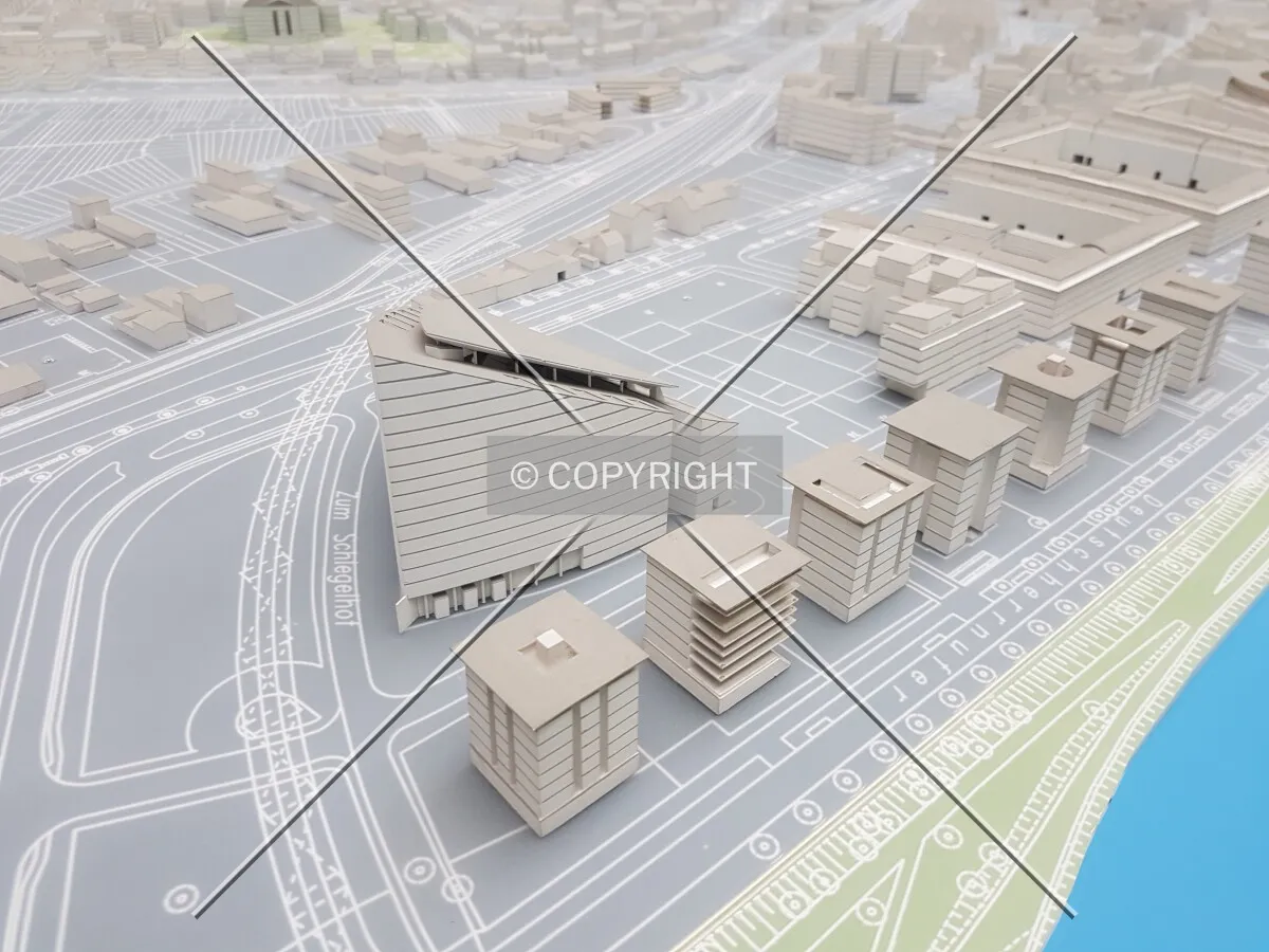 Frankfurt city model in the planning department