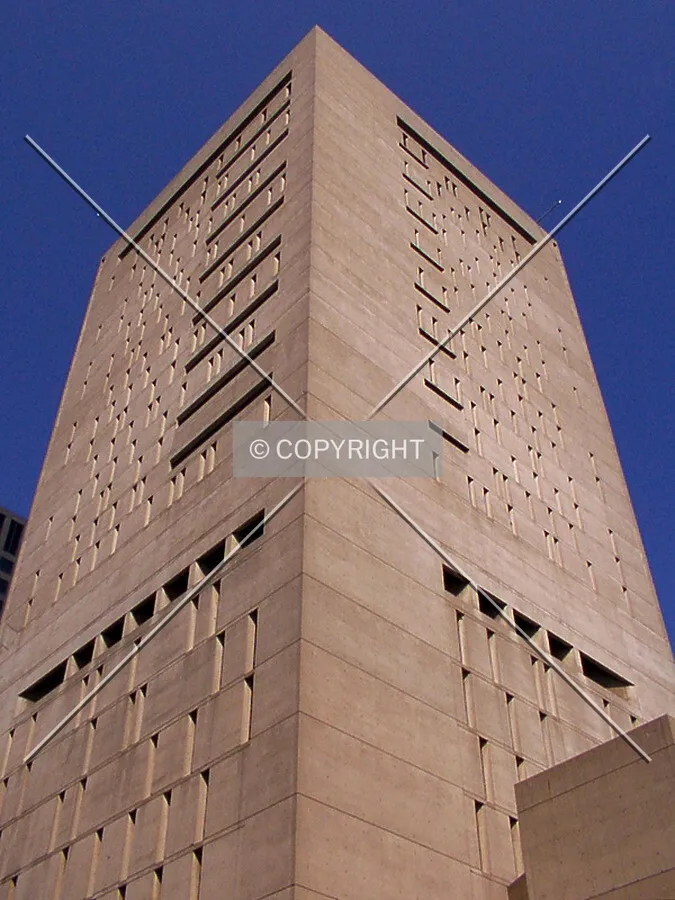 The 90° corner from the southwest