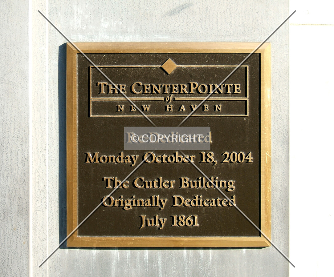 Plaque on building at Church Street entrance