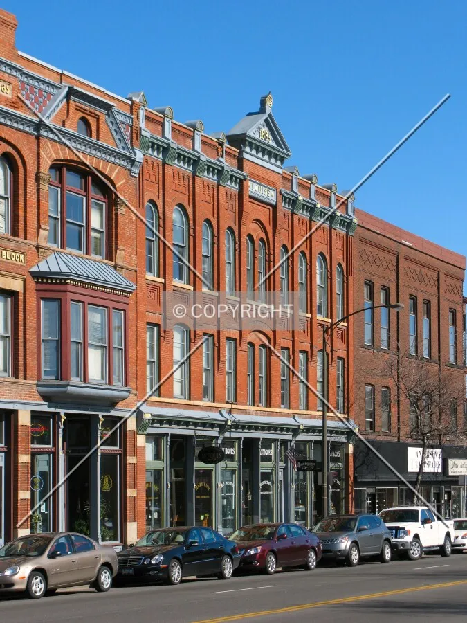 View to the north across West 7th Street