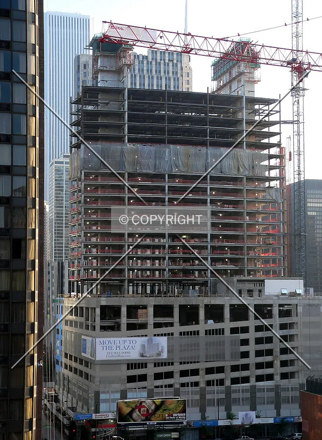 View to the southwest from the Northwestern Hospital parking structure