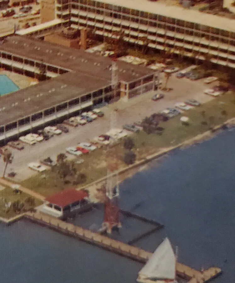 Vintage aerial from the southwest